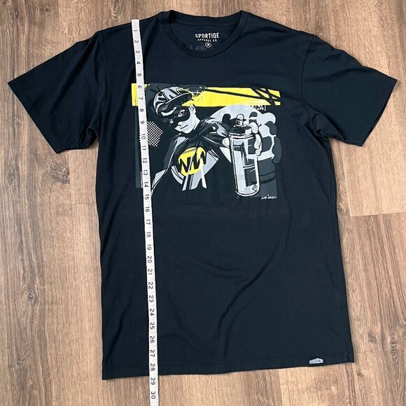 Joe Iurato WW KID Wynwood Walls Black Spray paint Tee Sz M - Picture 5 of 8